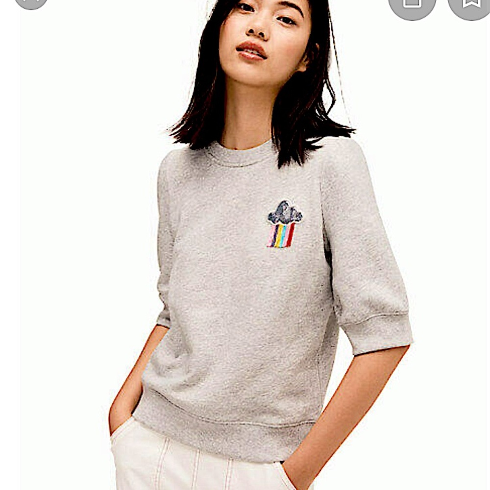 Kate Spade rain or shine embellished sweatshirt - Picture 2 of 14